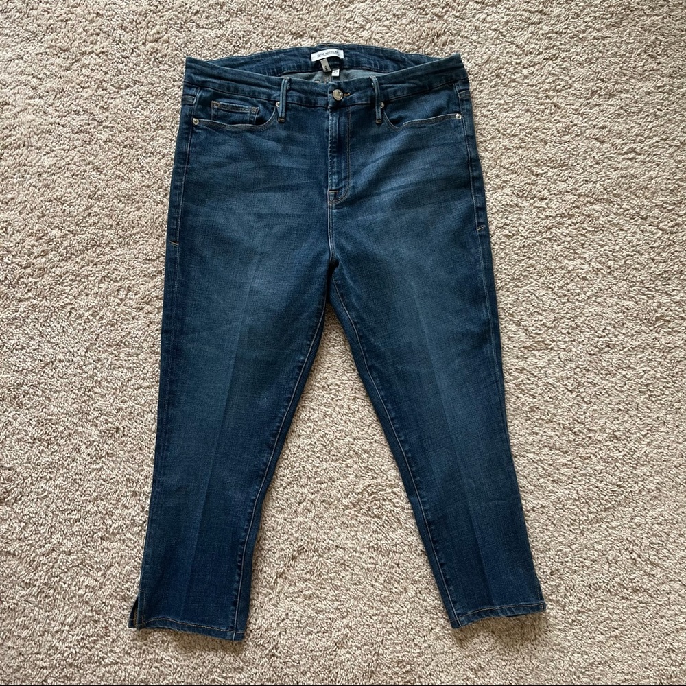 Good American Good Legs High Rise Skinny Jeans size 15/33